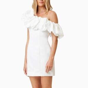 Elliatt Amelie Mini Party Dress wedding bride bridal white size XS